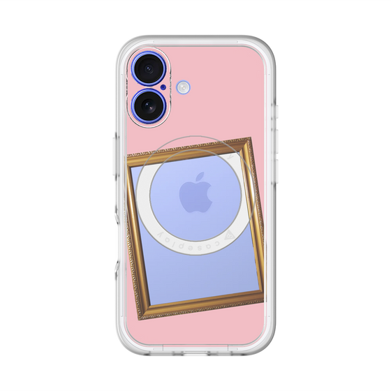 スリムプロテクションプレミアムケース with MagSafe［ Photo Frame - Pink ］