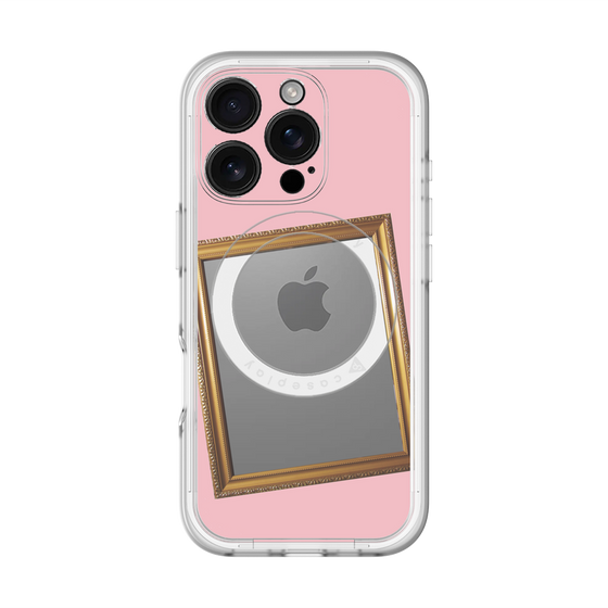 スリムプロテクションプレミアムケース with MagSafe［ Photo Frame - Pink ］