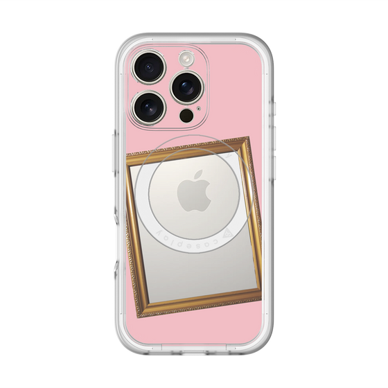 スリムプロテクションプレミアムケース with MagSafe［ Photo Frame - Pink ］
