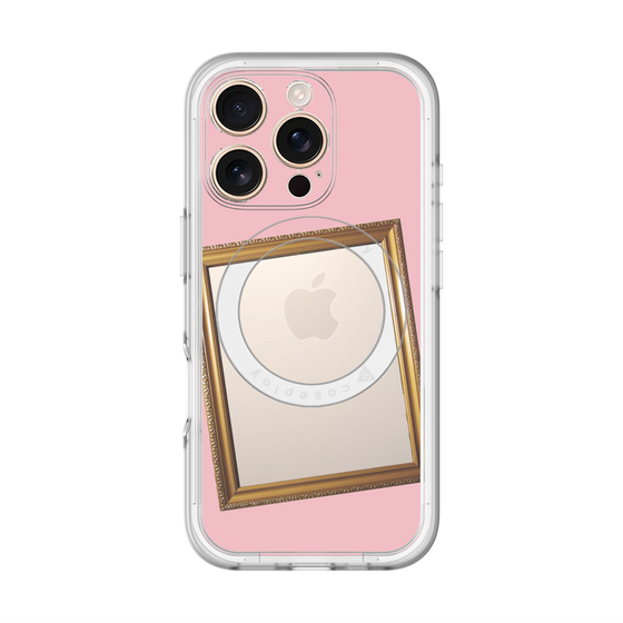 スリムプロテクションプレミアムケース with MagSafe［ Photo Frame - Pink ］