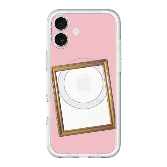 スリムプロテクションプレミアムケース with MagSafe［ Photo Frame - Pink ］