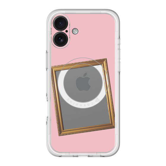 スリムプロテクションプレミアムケース with MagSafe［ Photo Frame - Pink ］