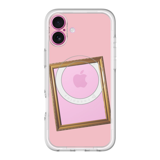 スリムプロテクションプレミアムケース with MagSafe［ Photo Frame - Pink ］