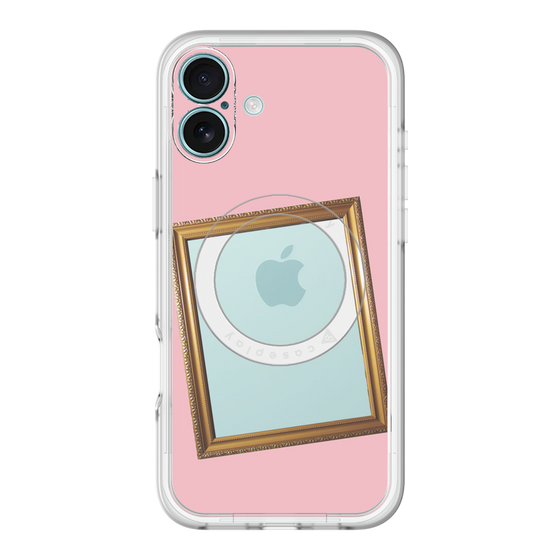 スリムプロテクションプレミアムケース with MagSafe［ Photo Frame - Pink ］