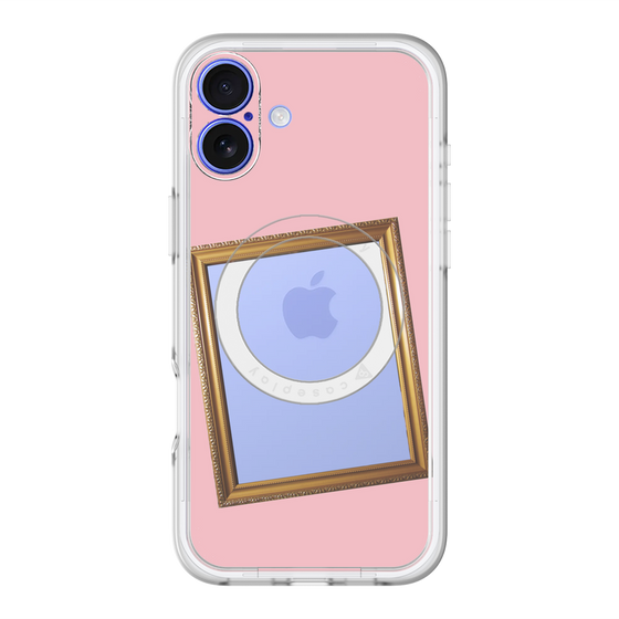 スリムプロテクションプレミアムケース with MagSafe［ Photo Frame - Pink ］