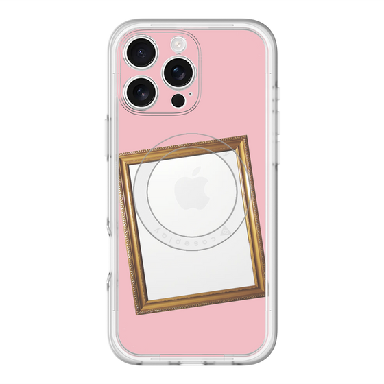 スリムプロテクションプレミアムケース with MagSafe［ Photo Frame - Pink ］