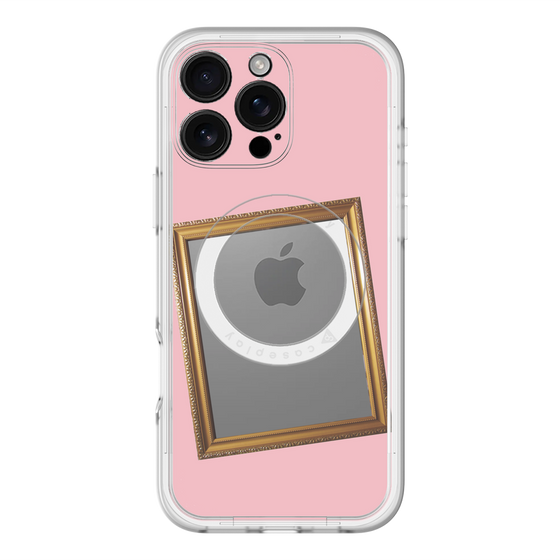 スリムプロテクションプレミアムケース with MagSafe［ Photo Frame - Pink ］