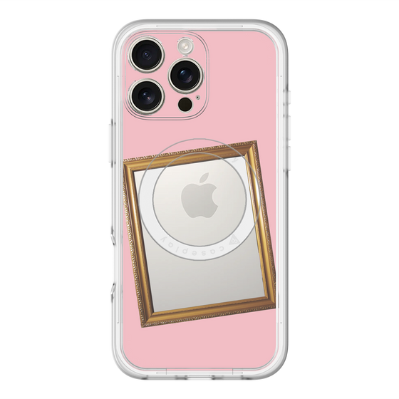 スリムプロテクションプレミアムケース with MagSafe［ Photo Frame - Pink ］