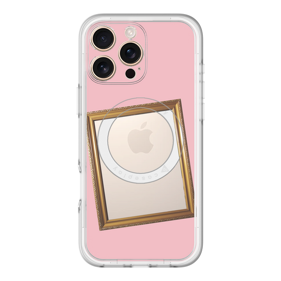 スリムプロテクションプレミアムケース with MagSafe［ Photo Frame - Pink ］