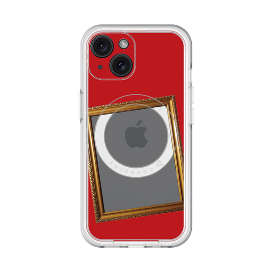 スリムプロテクションプレミアムケース with MagSafe［ Photo Frame - Red ］