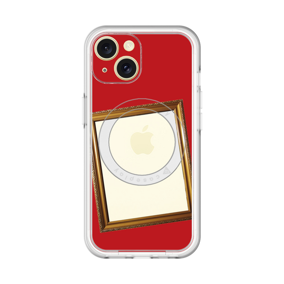 スリムプロテクションプレミアムケース with MagSafe［ Photo Frame - Red ］