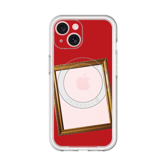 スリムプロテクションプレミアムケース with MagSafe［ Photo Frame - Red ］