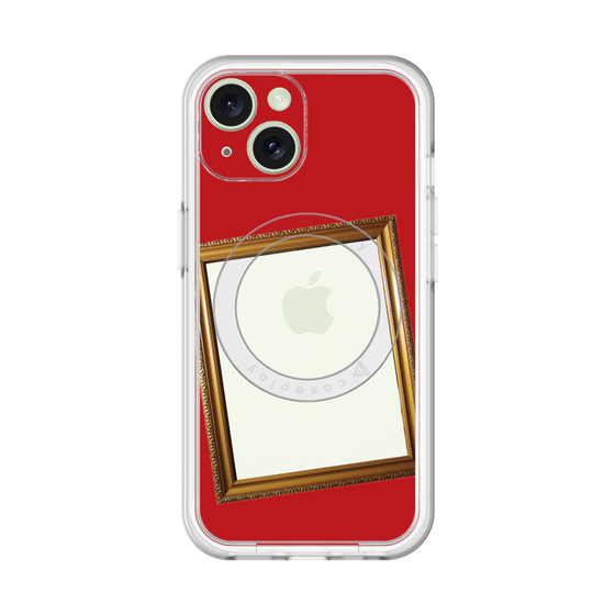 スリムプロテクションプレミアムケース with MagSafe［ Photo Frame - Red ］