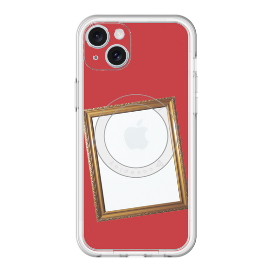 スリムプロテクションプレミアムケース with MagSafe［ Photo Frame - Red ］