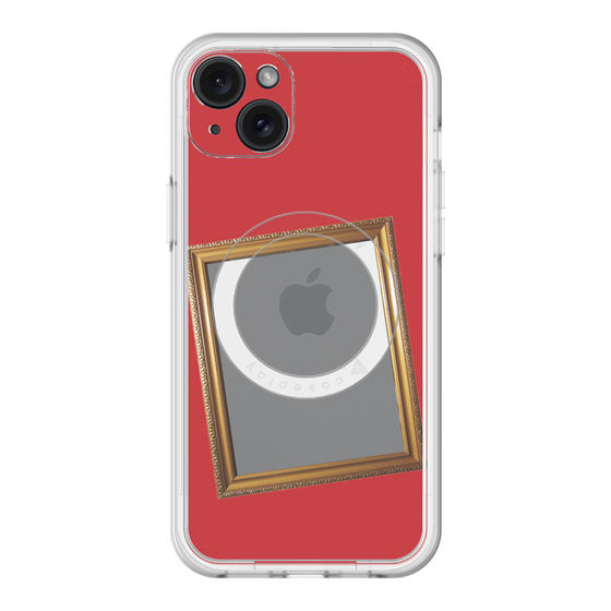 スリムプロテクションプレミアムケース with MagSafe［ Photo Frame - Red ］
