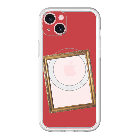 スリムプロテクションプレミアムケース with MagSafe［ Photo Frame - Red ］