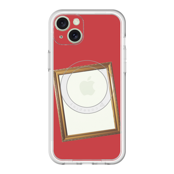 スリムプロテクションプレミアムケース with MagSafe［ Photo Frame - Red ］