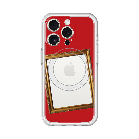 スリムプロテクションプレミアムケース with MagSafe［ Photo Frame - Red ］