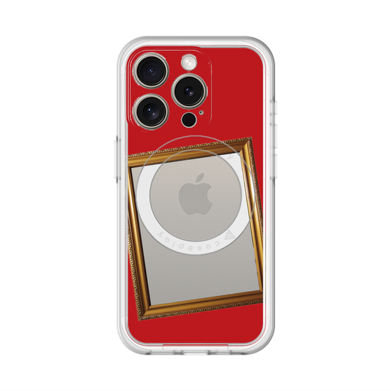 スリムプロテクションプレミアムケース with MagSafe［ Photo Frame - Red ］