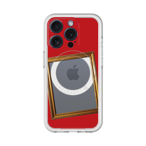 スリムプロテクションプレミアムケース with MagSafe［ Photo Frame - Red ］