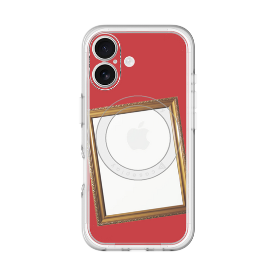 スリムプロテクションプレミアムケース with MagSafe［ Photo Frame - Red ］