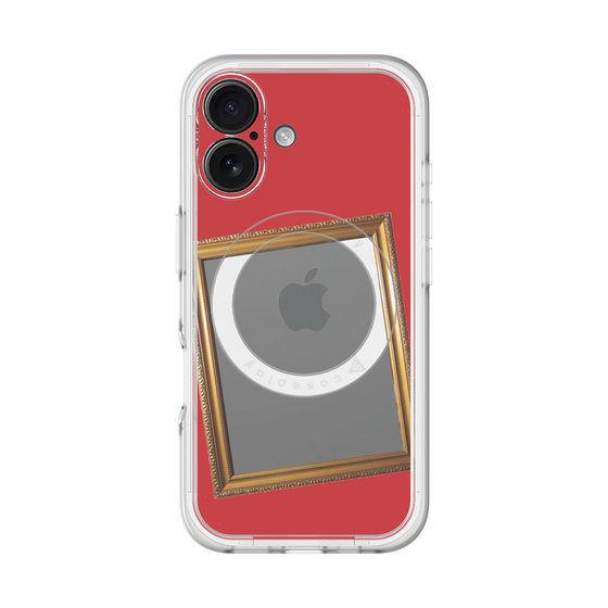 スリムプロテクションプレミアムケース with MagSafe［ Photo Frame - Red ］