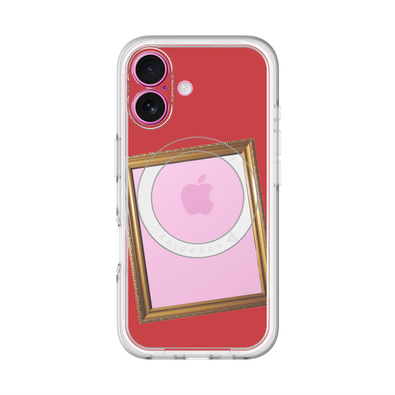 スリムプロテクションプレミアムケース with MagSafe［ Photo Frame - Red ］
