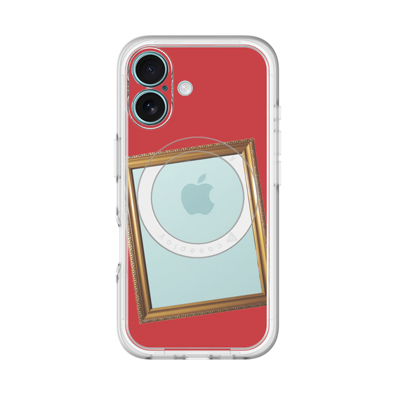 スリムプロテクションプレミアムケース with MagSafe［ Photo Frame - Red ］