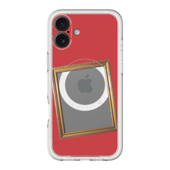 スリムプロテクションプレミアムケース with MagSafe［ Photo Frame - Red ］