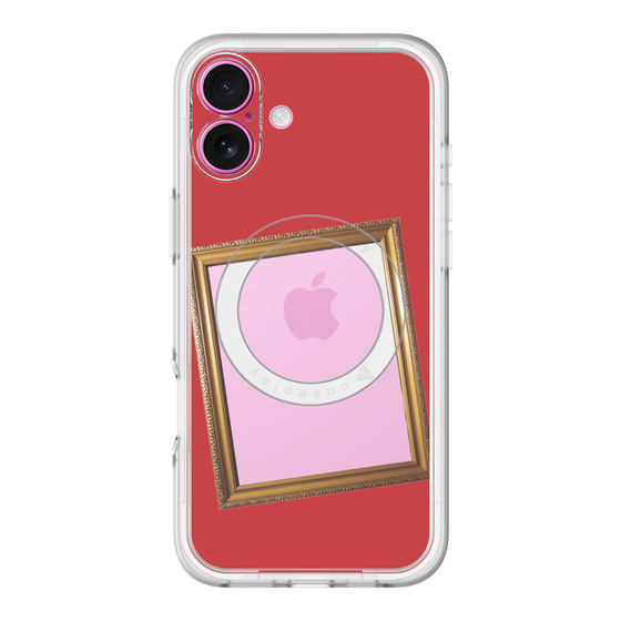 スリムプロテクションプレミアムケース with MagSafe［ Photo Frame - Red ］