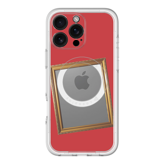スリムプロテクションプレミアムケース with MagSafe［ Photo Frame - Red ］