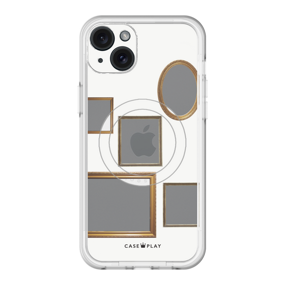 スリムプロテクションプレミアムケース with MagSafe［ Photo Frames - White ］