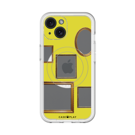 スリムプロテクションプレミアムケース with MagSafe［ Photo Frames - Yellow ］