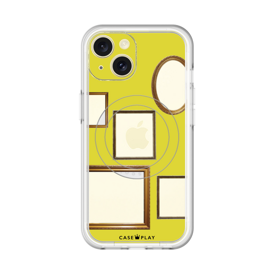 スリムプロテクションプレミアムケース with MagSafe［ Photo Frames - Yellow ］