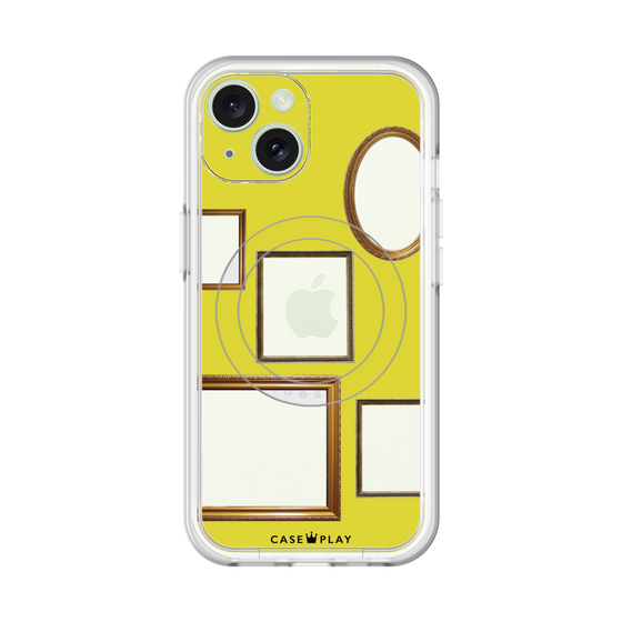 スリムプロテクションプレミアムケース with MagSafe［ Photo Frames - Yellow ］