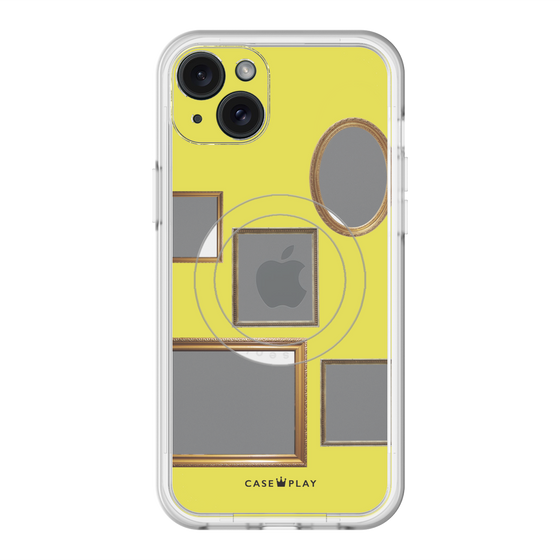 スリムプロテクションプレミアムケース with MagSafe［ Photo Frames - Yellow ］