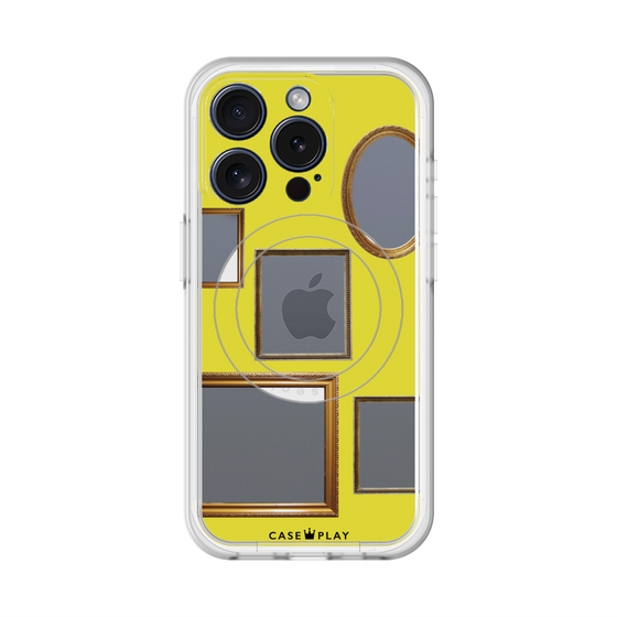 スリムプロテクションプレミアムケース with MagSafe［ Photo Frames - Yellow ］
