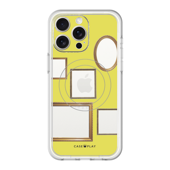 スリムプロテクションプレミアムケース with MagSafe［ Photo Frames - Yellow ］