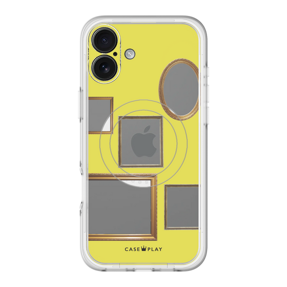スリムプロテクションプレミアムケース with MagSafe［ Photo Frames - Yellow ］