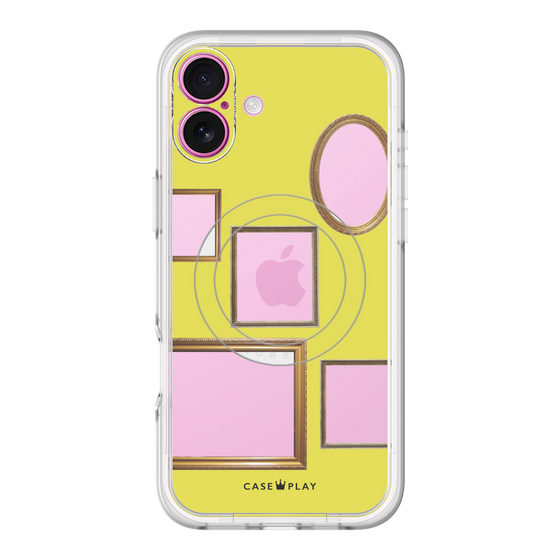 スリムプロテクションプレミアムケース with MagSafe［ Photo Frames - Yellow ］
