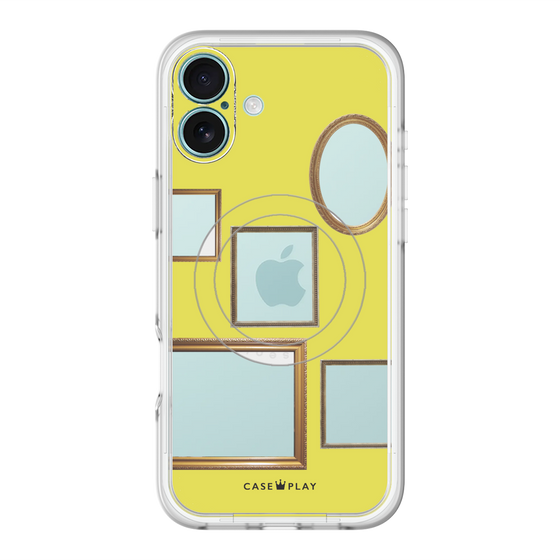 スリムプロテクションプレミアムケース with MagSafe［ Photo Frames - Yellow ］