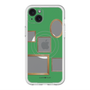 スリムプロテクションプレミアムケース with MagSafe［ Photo Frames - Green ］