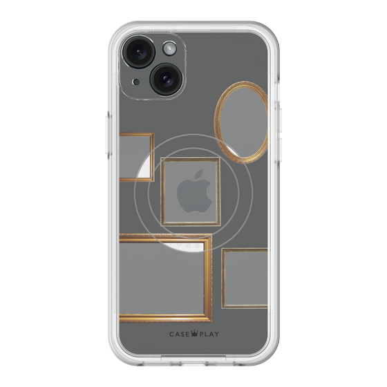 スリムプロテクションプレミアムケース with MagSafe［ Photo Frames - Gray ］