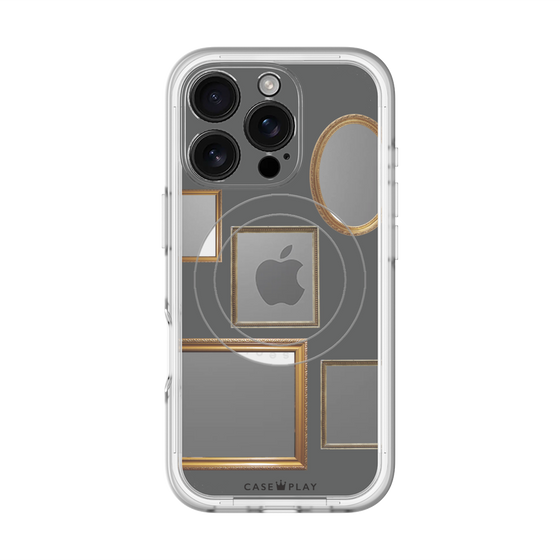 スリムプロテクションプレミアムケース with MagSafe［ Photo Frames - Gray ］