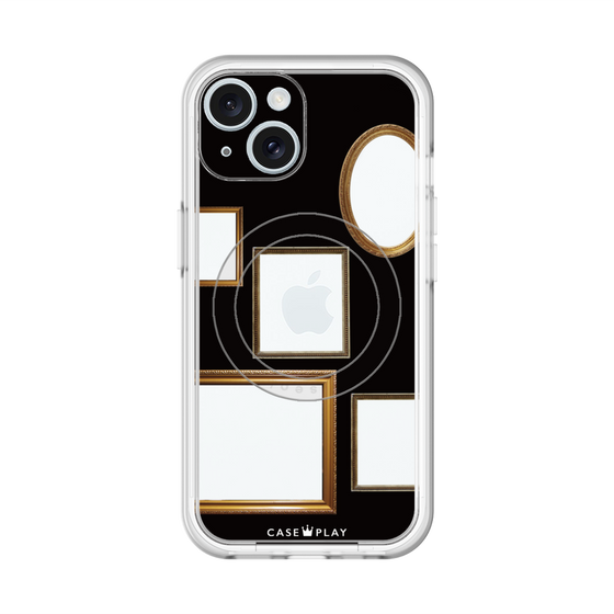 スリムプロテクションプレミアムケース with MagSafe［ Photo Frames - Black ］