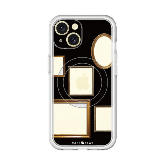 スリムプロテクションプレミアムケース with MagSafe［ Photo Frames - Black ］