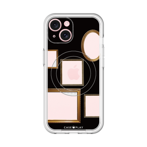 スリムプロテクションプレミアムケース with MagSafe［ Photo Frames - Black ］