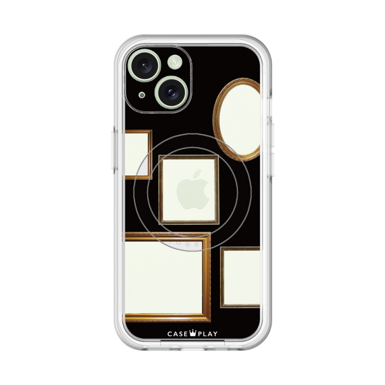 スリムプロテクションプレミアムケース with MagSafe［ Photo Frames - Black ］