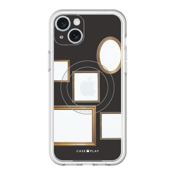 スリムプロテクションプレミアムケース with MagSafe［ Photo Frames - Black ］