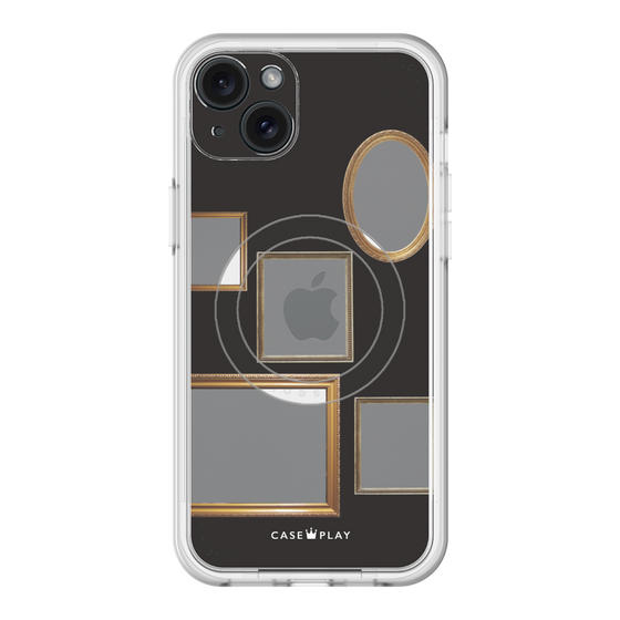 スリムプロテクションプレミアムケース with MagSafe［ Photo Frames - Black ］